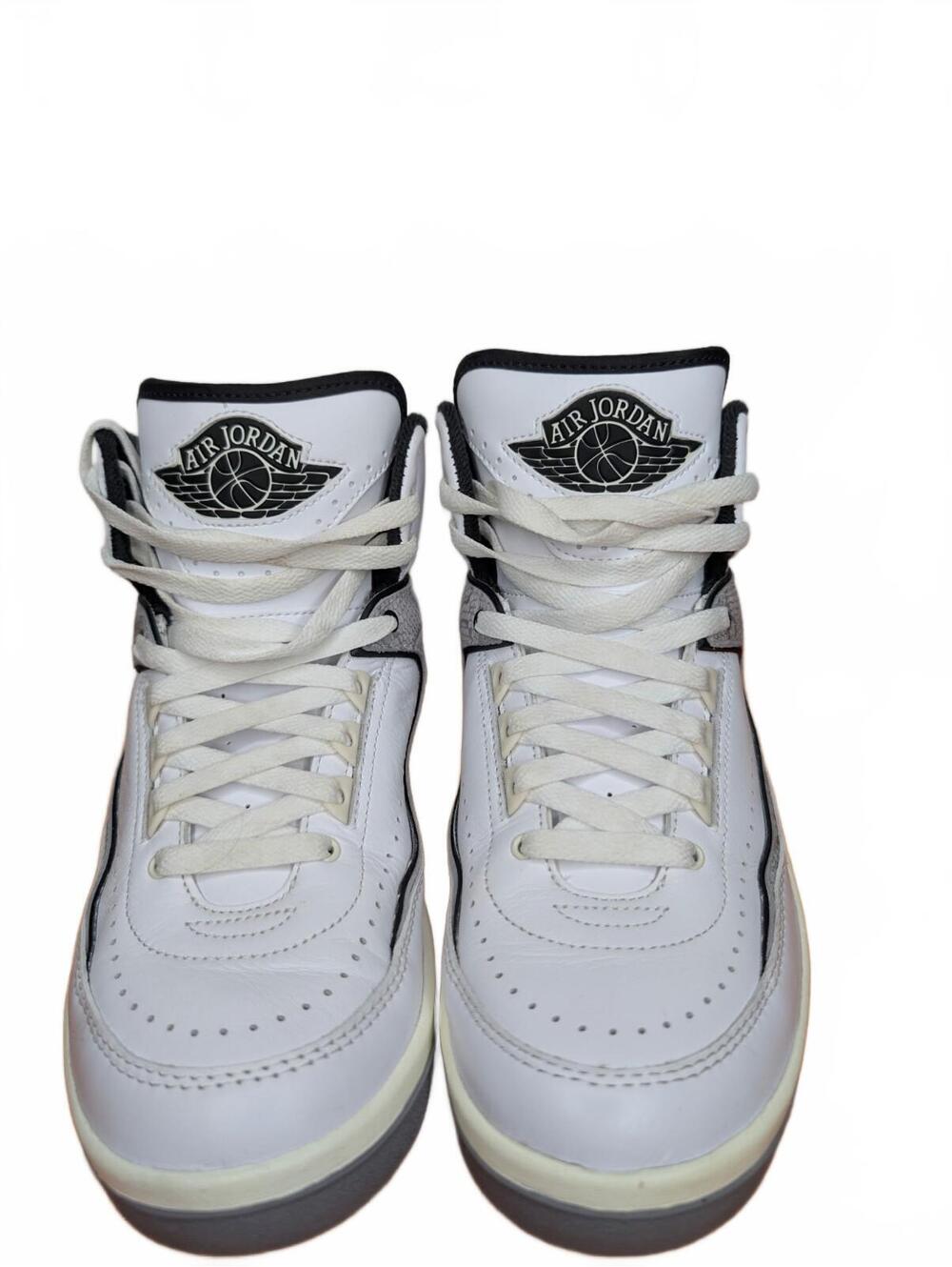 Nike Air Jordan 2 Retro Imagine White Black Red Sneakers Size 7Y